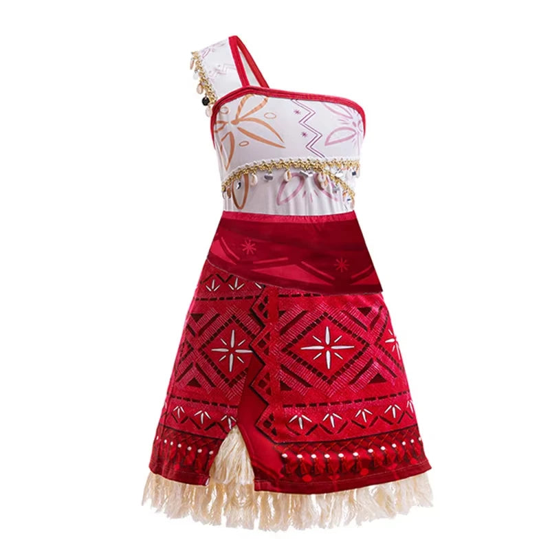 Moana 2 Dress for Girls Princess Costume with Accessories