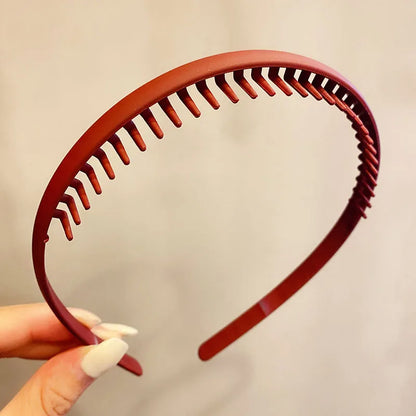 Women Hair Headband Matte Toothed Hair Hoop Fashion Accessory