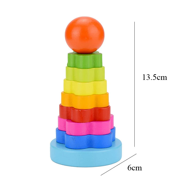 Wooden Baby Puzzles 3D Early Learning Educational Toy