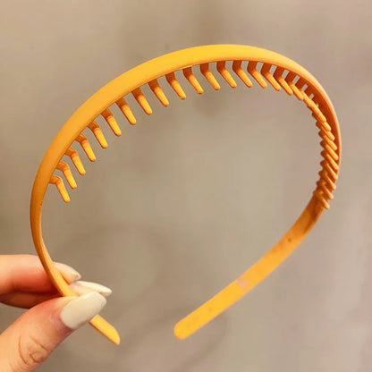 Women Hair Headband Matte Toothed Hair Hoop Fashion Accessory