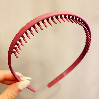 Women Hair Headband Matte Toothed Hair Hoop Fashion Accessory