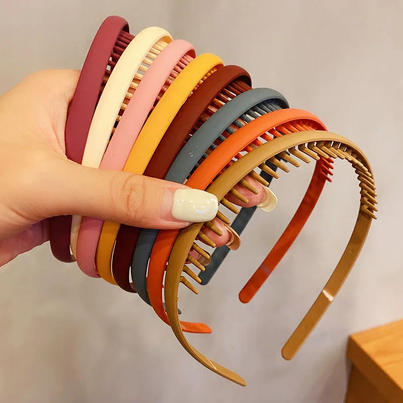 Women Hair Headband Matte Toothed Hair Hoop Fashion Accessory