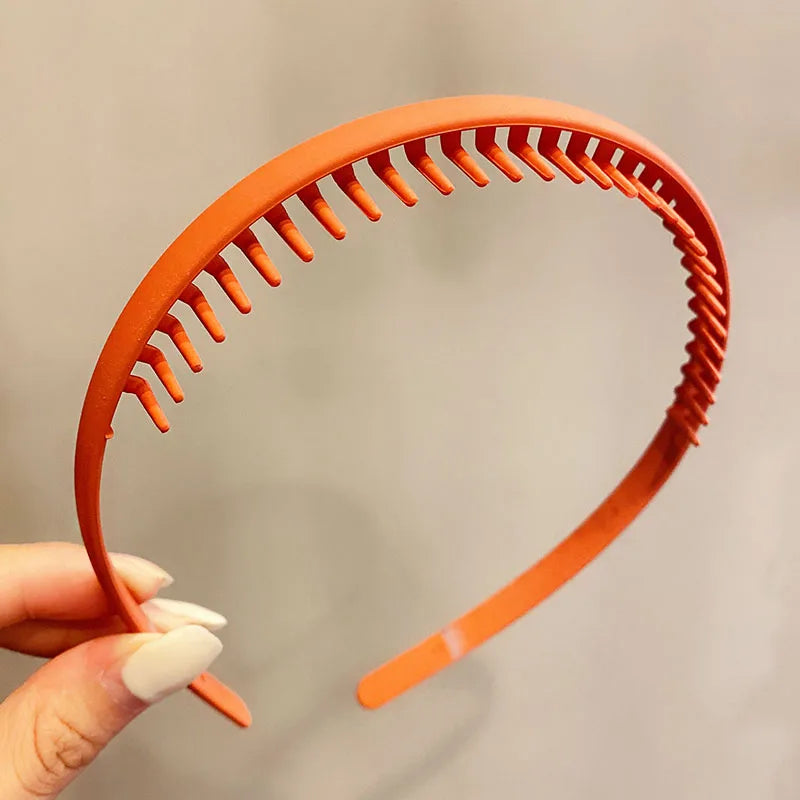 Women Hair Headband Matte Toothed Hair Hoop Fashion Accessory
