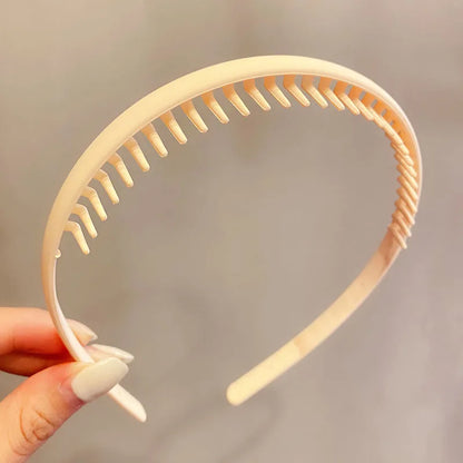 Women Hair Headband Matte Toothed Hair Hoop Fashion Accessory