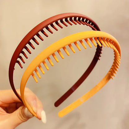 Women Hair Headband Matte Toothed Hair Hoop Fashion Accessory