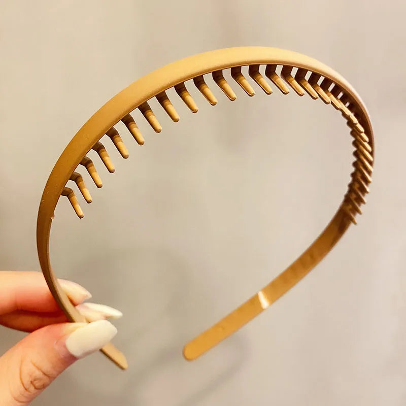 Women Hair Headband Matte Toothed Hair Hoop Fashion Accessory