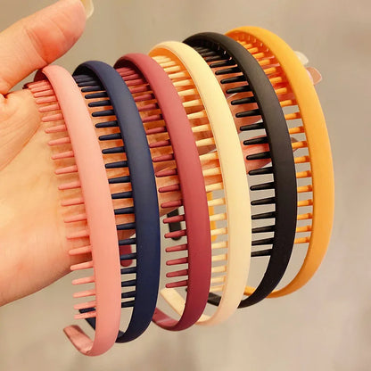 Women Hair Headband Matte Toothed Hair Hoop Fashion Accessory