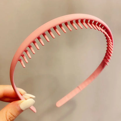Women Hair Headband Matte Toothed Hair Hoop Fashion Accessory