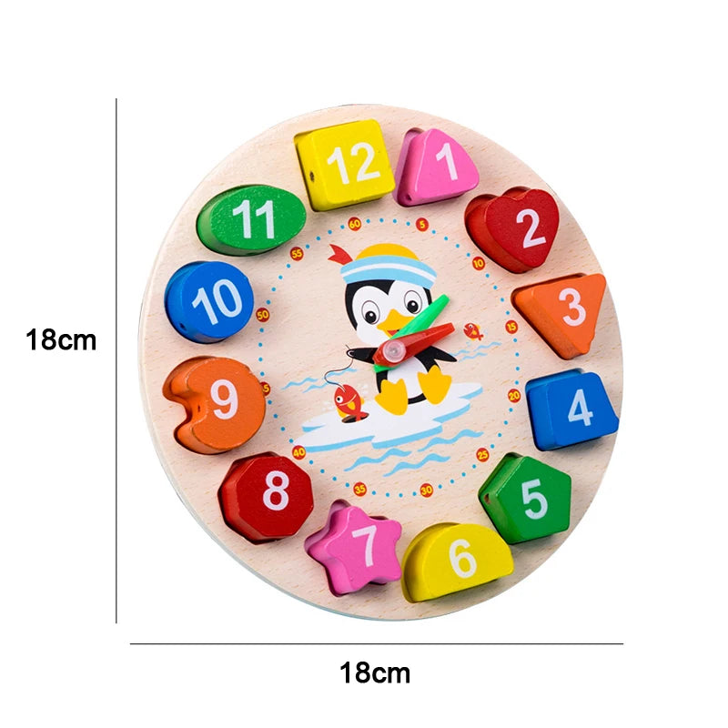 Wooden Baby Puzzles 3D Early Learning Educational Toy