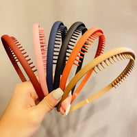 Women Hair Headband Matte Toothed Hair Hoop Fashion Accessory