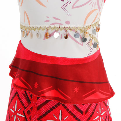 Moana 2 Dress for Girls Princess Costume with Accessories