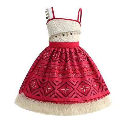 Moana 2 Dress for Girls Princess Costume with Accessories