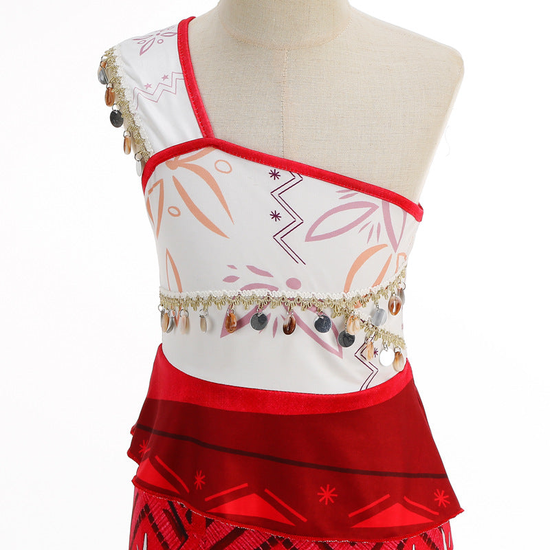 Moana 2 Dress for Girls Princess Costume with Accessories
