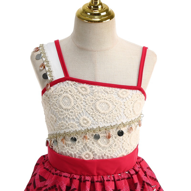 Moana 2 Dress for Girls Princess Costume with Accessories