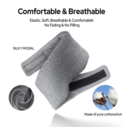 Blackout Sleep Mask – Cotton Eye Cover for Side Sleepers