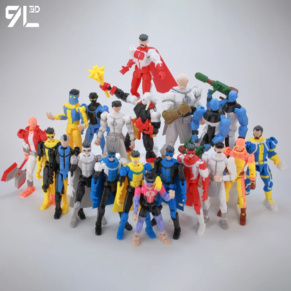 Poseable Anime Figure 3D Multi-Jointed Action Model Toy