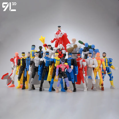 Poseable Anime Figure 3D Multi-Jointed Action Model Toy