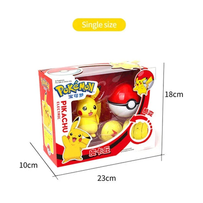 Pokémon Figure Toy Deform Poke ball Action Figure Set