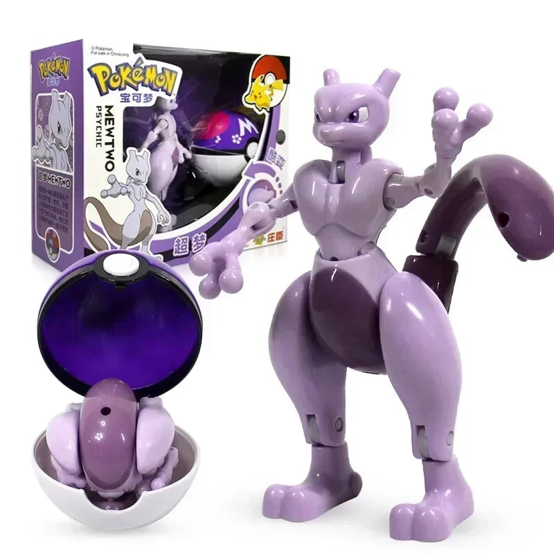 Pokémon Figure Toy Deform Poke ball Action Figure Set