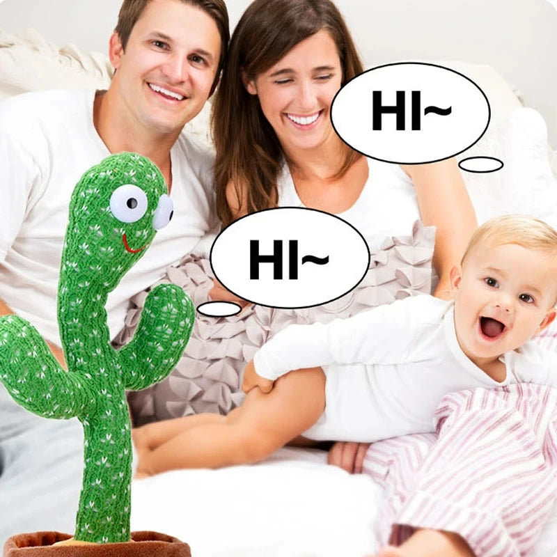 Dancing Cactus Toy Talking Singing Interactive Plush