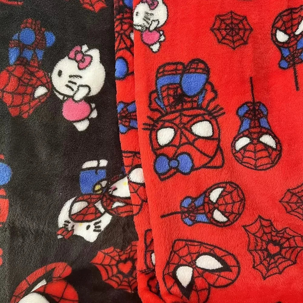Anime Pajama Pants Y2K Flannel Cartoon Sleep Bottoms