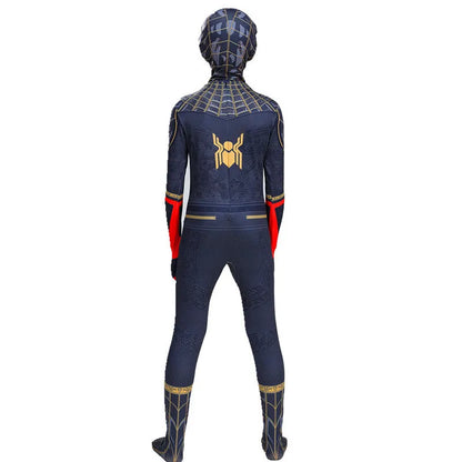 Kids Spider Superhero Costume with Mask Halloween Jumpsuit