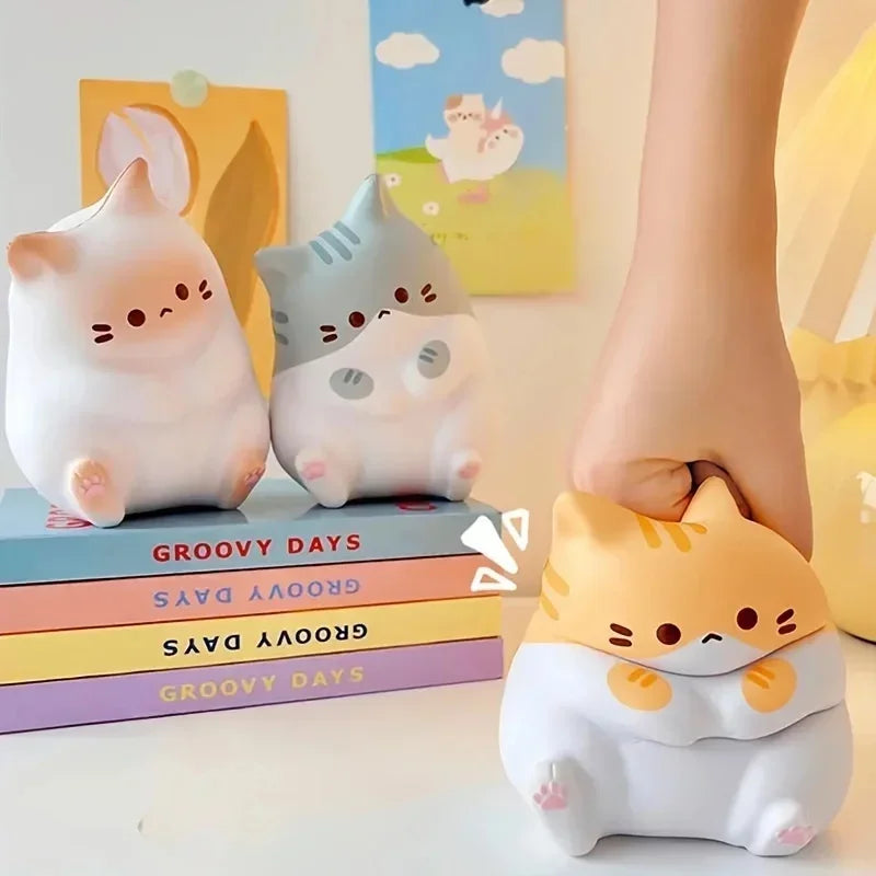 Cat Squishy Toy Soft Slow Rebound Squeeze Fidget Ball