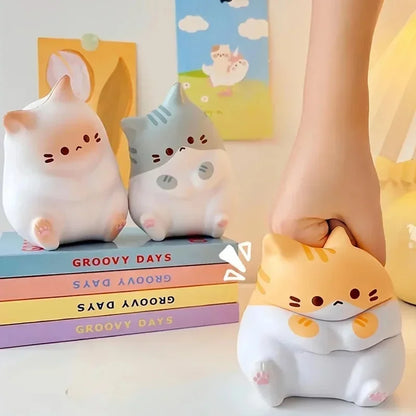 Cat Squishy Toy Soft Slow Rebound Squeeze Fidget Ball