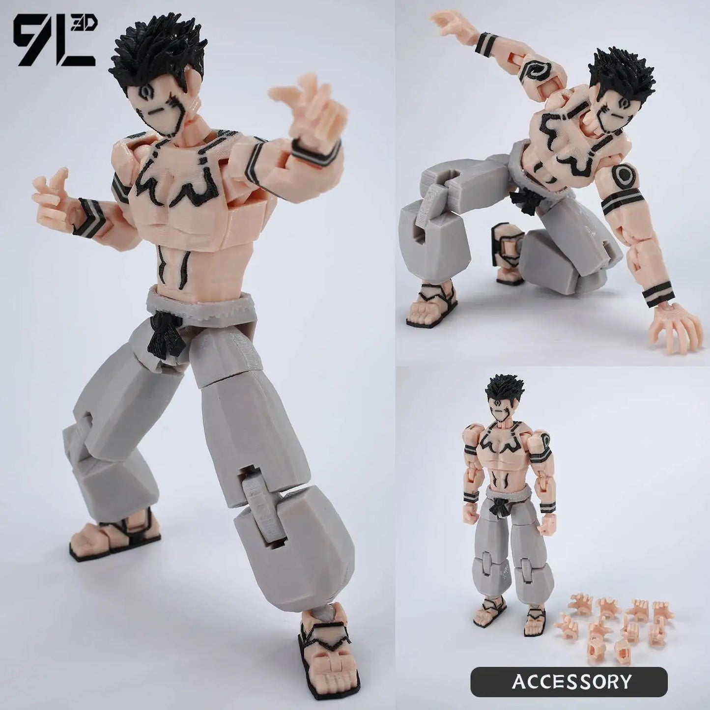 Poseable Anime Figure 3D Multi-Jointed Action Model Toy
