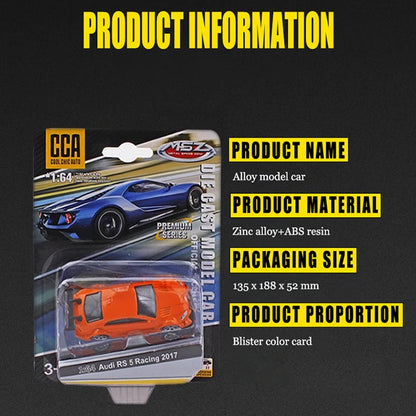 Diecast Model Car 1:64 Scale Alloy Mini Collectible Car