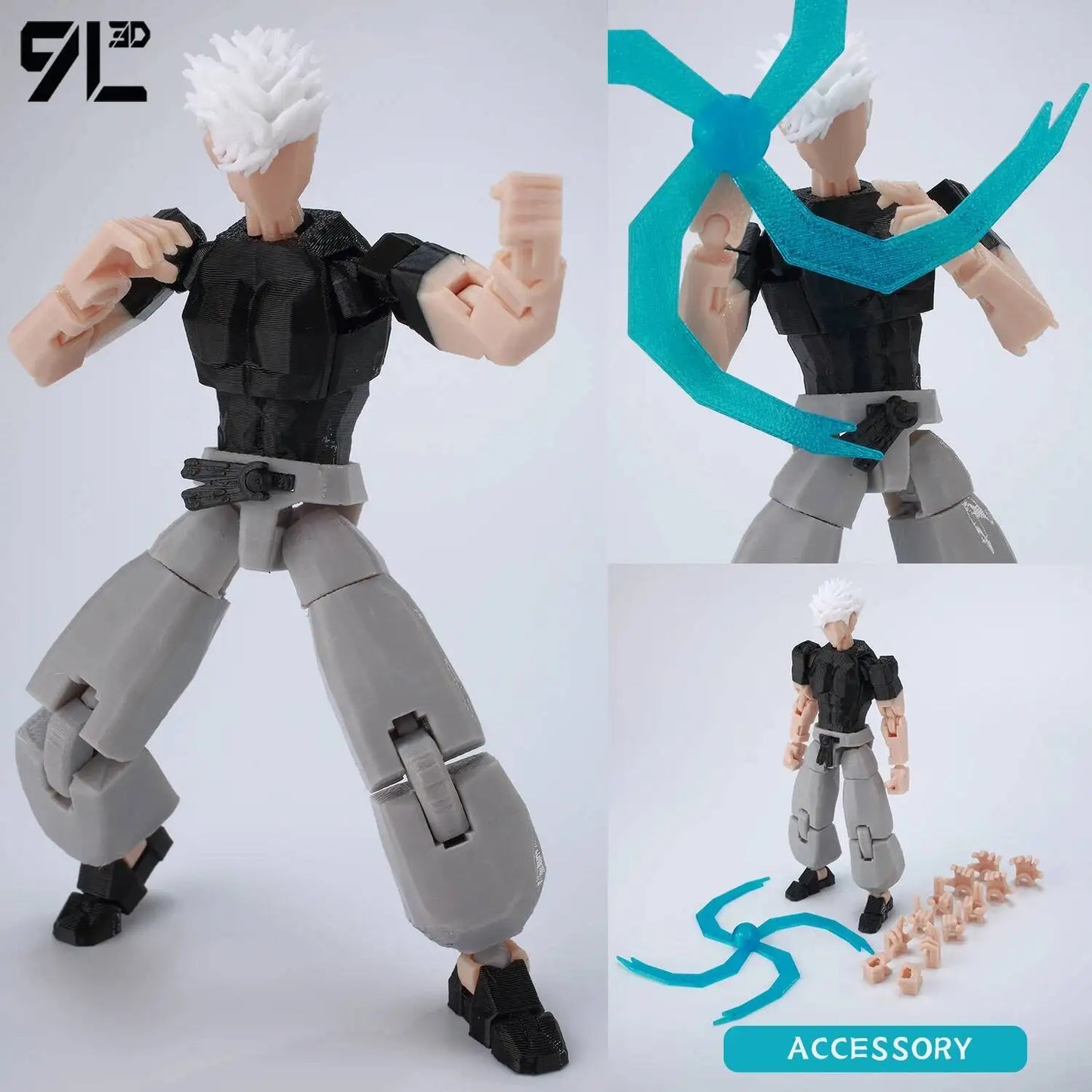 Poseable Anime Figure 3D Multi-Jointed Action Model Toy