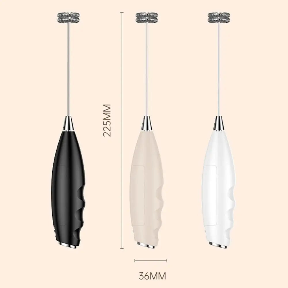 Electric Milk Frother Handheld Battery Powered Coffee Whisk