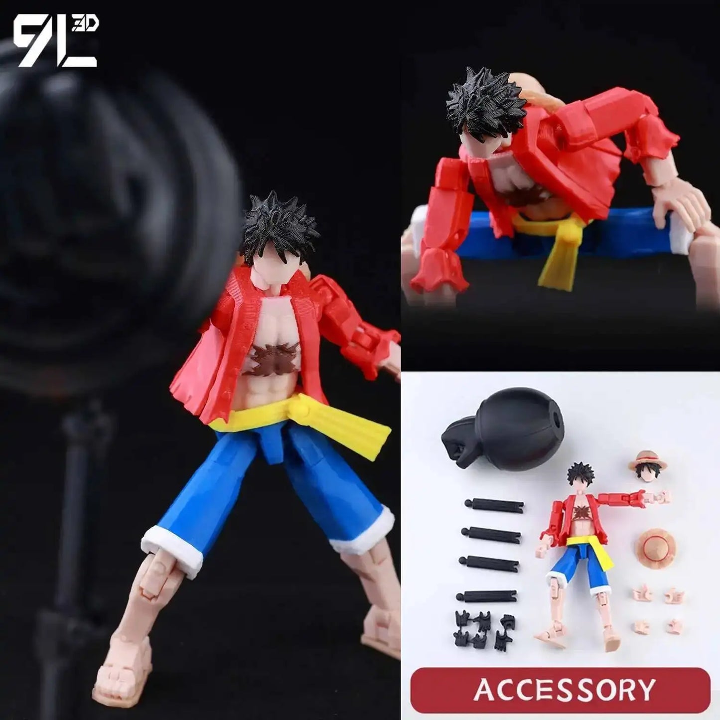 Poseable Anime Figure 3D Multi-Jointed Action Model Toy
