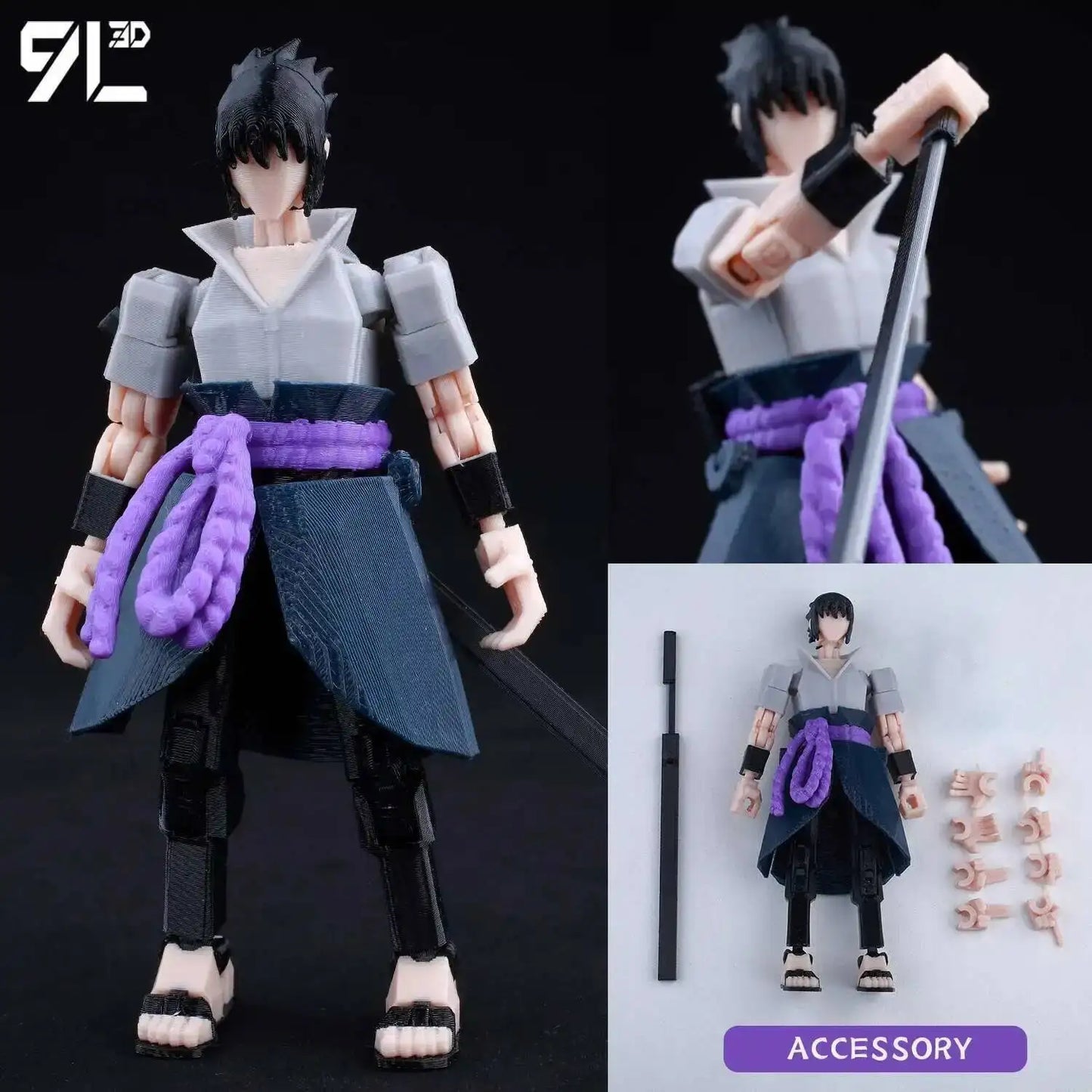 Poseable Anime Figure 3D Multi-Jointed Action Model Toy
