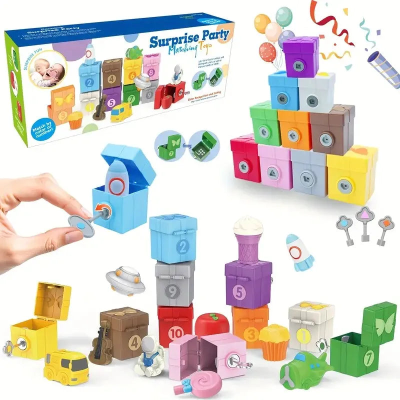 Montessori Counting Toy – Sorting Train & Surprise Gift Set