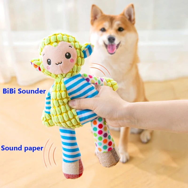 Dog Squeaky Toy Plush Interactive Chew Toy for Dogs