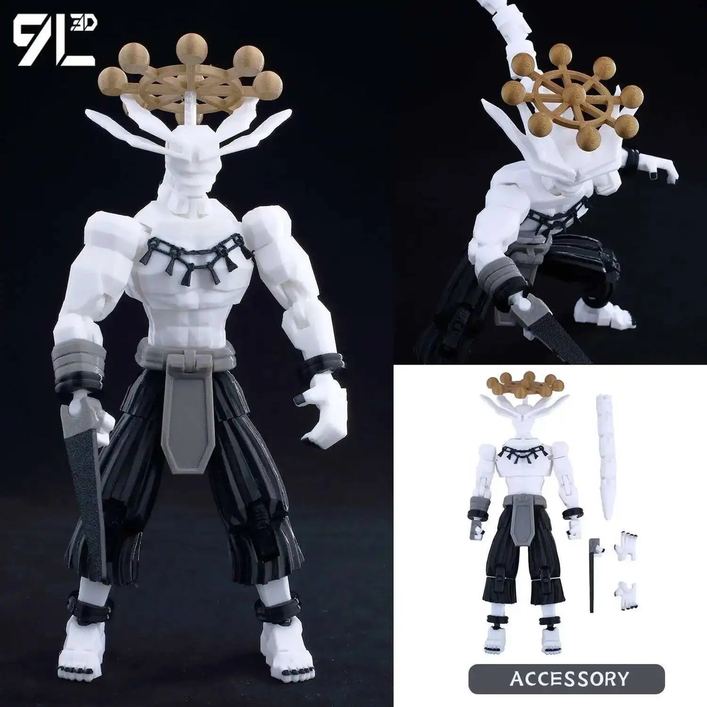 Poseable Anime Figure 3D Multi-Jointed Action Model Toy
