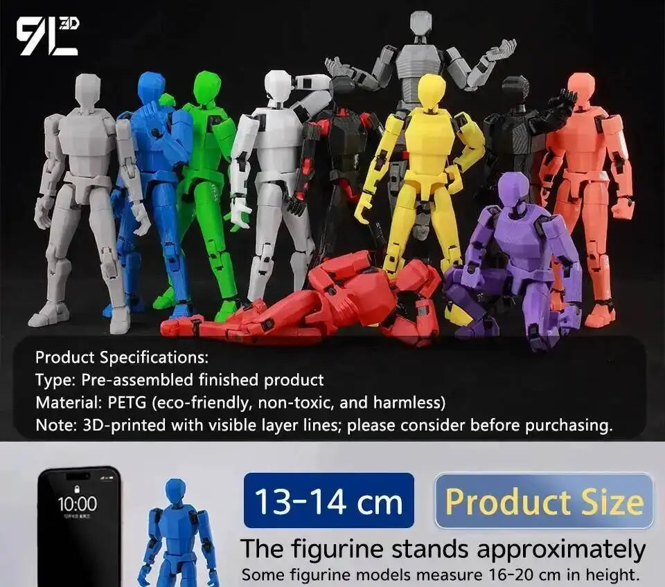 Titan 13 Action Figure 14cm Poseable Robot Model