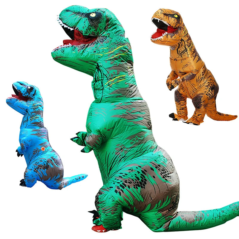 Inflatable T-Rex Costume Funny Dinosaur Halloween Suit
