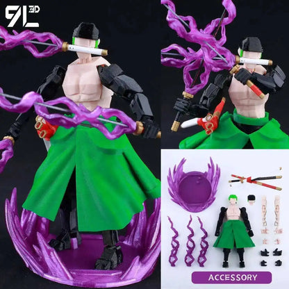 Poseable Anime Figure 3D Multi-Jointed Action Model Toy