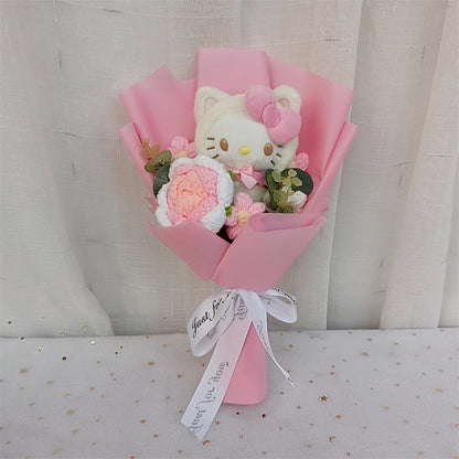 Plush Flower Bouquet with Rose Design