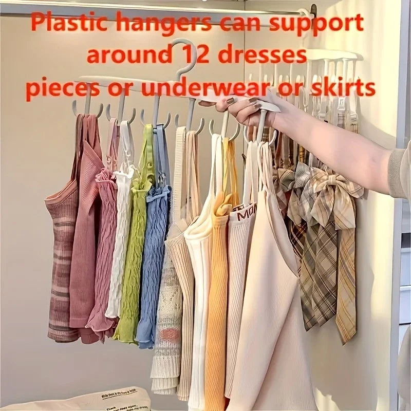 Rotating Clothes Hanger 12 Hook Space Saving Closet Organizer