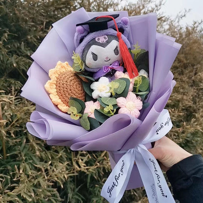 Plush Flower Bouquet with Rose Design