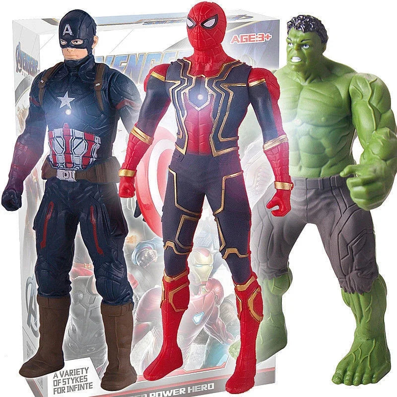 Superhero Action Figure 17cm Luminous Collectible Model Toy