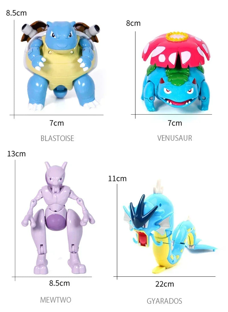 Pokémon Figure Toy Deform Poke ball Action Figure Set