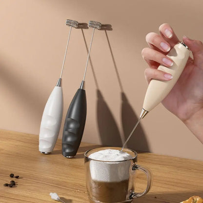 Electric Milk Frother Handheld Battery Powered Coffee Whisk
