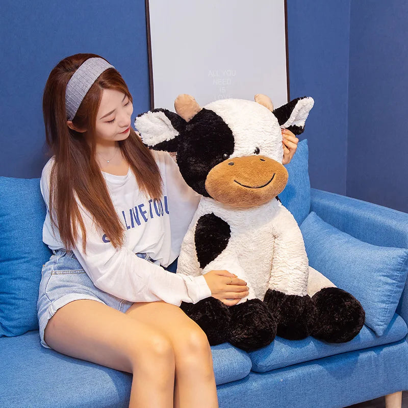 Cow Plush Toy – Huggable Stuffed Cow Pillow for Kids