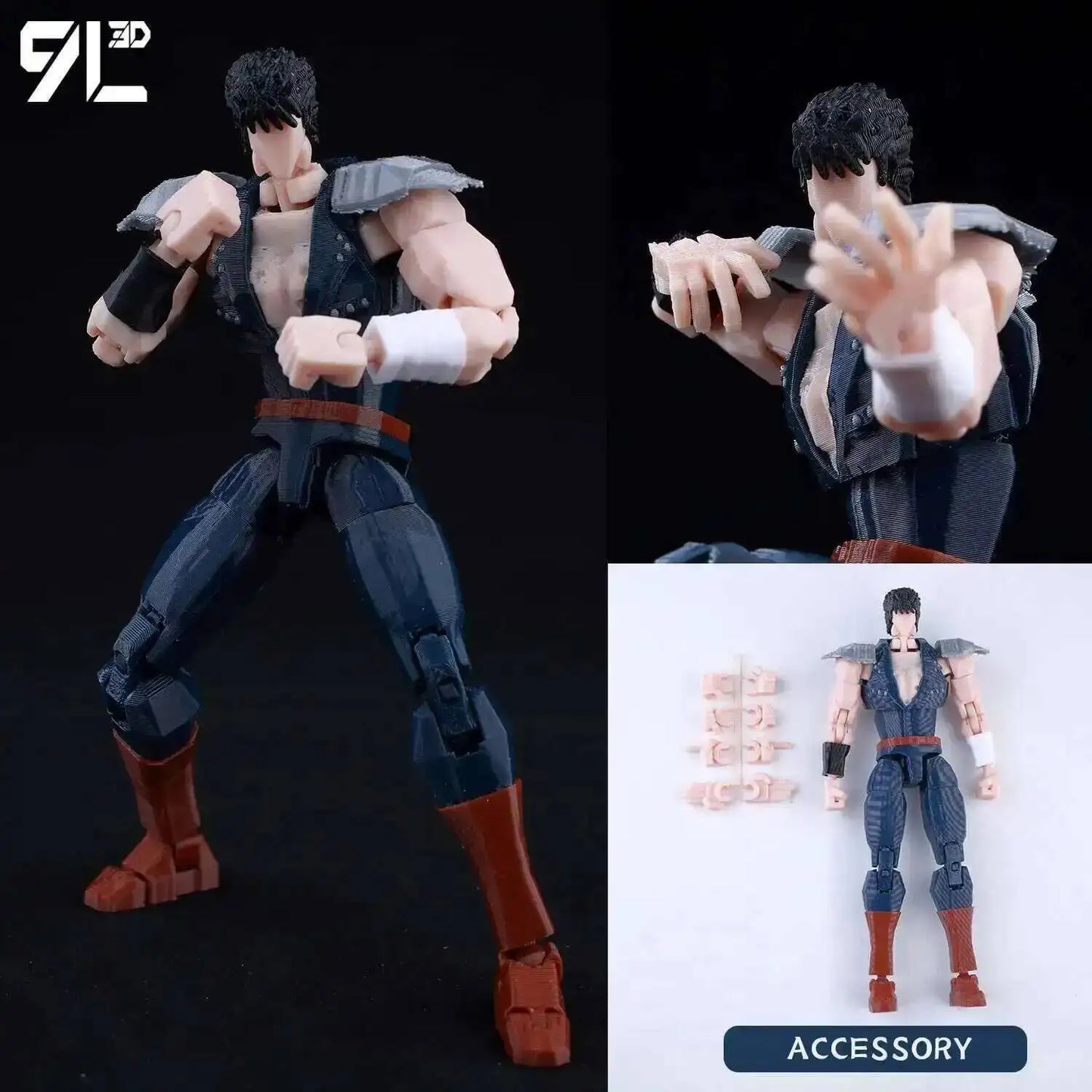 Poseable Anime Figure 3D Multi-Jointed Action Model Toy