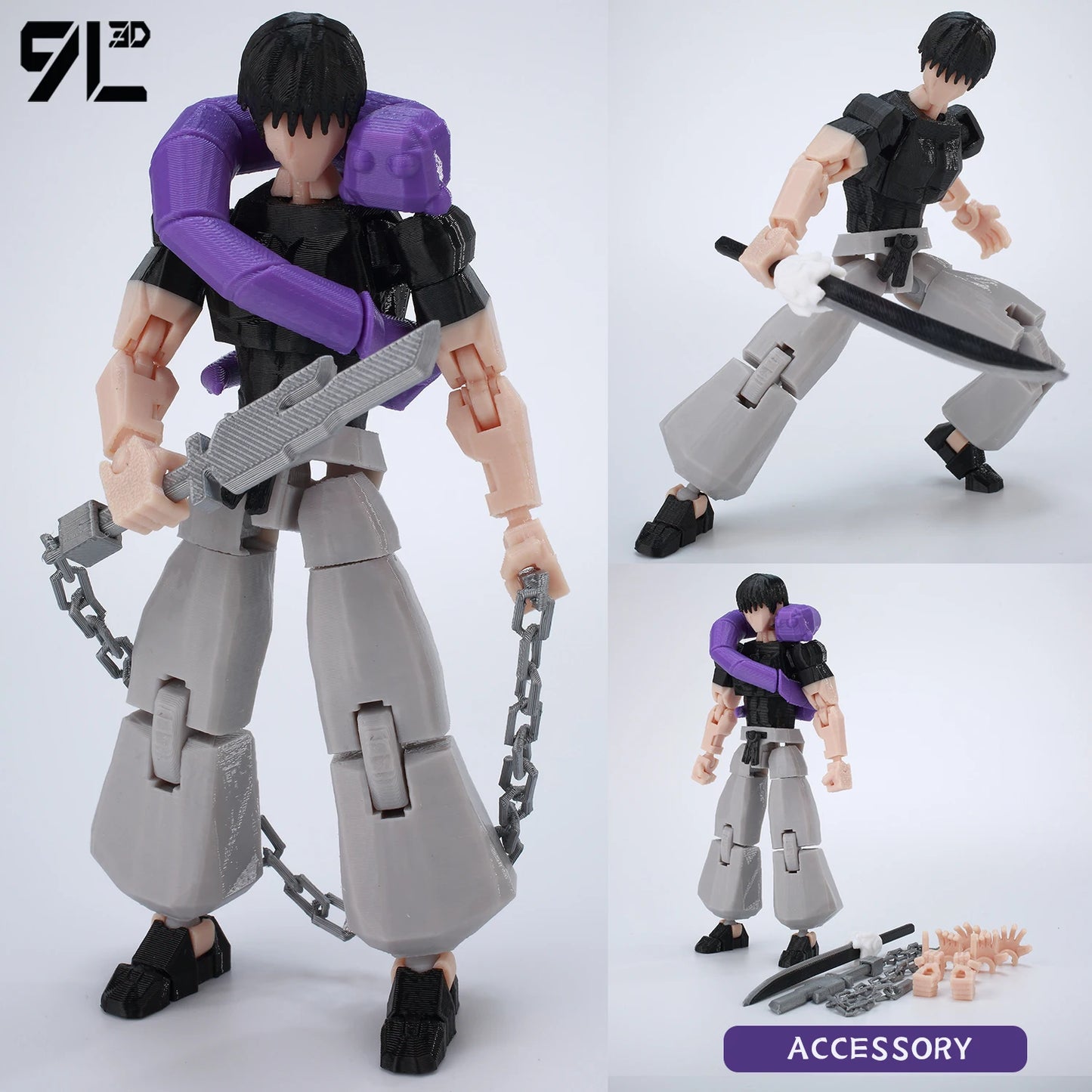 Titan 13 Action Figure 14cm Poseable Robot Model