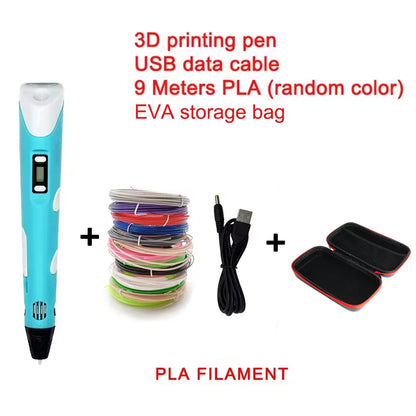3D Printing Pen with PLA Filament for Creative Drawing